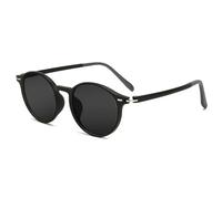 Fryloo Gafas de Sol Redondas Unisex, Lentes Antideslumbrantes Uv400 para Conducir Y Actividades Al Aire Libre, Cómodas Hombres Mujeres-negro-miopía-150