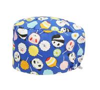 Fryloo Sombrero de Pescador Gorra Quirúrgica Trabajo Respirable Impresión Conejo Afortunado Limpieza Salón Belleza Enfermería Dental Médica Ajustable para Mujeres-k961-un Tamaño