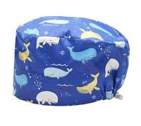 Fryloo Sombrero de Pescador Gorra Quirúrgica Trabajo Respirable Impresión Conejo Afortunado Limpieza Salón Belleza Enfermería Dental Médica Ajustable para Mujeres-k585-un Tamaño