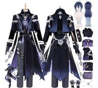 FRYWORK Personaje del Juego Kyryll Chudomirovich Flins Disfraz de cosplay Juego de Rol Uniforme Conjunto Completo Halloween Carnaval Traje de vestir con Peluca para Hombres (XXXL)