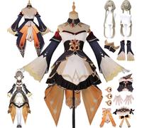 FRYWORK Personaje del Juego Sandrone Disfraz de cosplay Varesa Juego de Rol Uniforme Conjunto Completo Halloween Fiesta Carnaval Traje de vestir con Peluca Tocado para Mujeres (M)