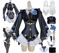 FRYWORK Zenless Zone Zero Yixuan Nueva Piel Disfraz de cosplay Personaje del Juego Uniforme Conjunto Completo Halloween Carnaval Fiesta Traje de vestir con Peluca para Mujeres (XXL)