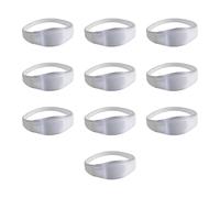 Fryzzolum Paquete de 10 pulseras brillantes activadas por voz, pulseras de silicona coloridas, accesorios para niños y nacimientos, Talla única, como se describe, como se describe