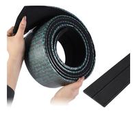 FRZXBKW Moldura de EVA Flexible 6 metros/20 pies, moldura Base Pared Goma 4 Pulgadas, autoadhesiva, for decoración Interiores(Black,Double Grid Width 4in)