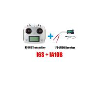 (FS I6S IA10B) Cuadricóptero RC Flysky de 10 canales y 2,4 GHz con transmisor y receptor FS-iA6B.