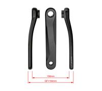 FSA, Cranks CK-745/IS/GEN4, 175 mm Unisex Adult, Black Sandblasted, Double Tone