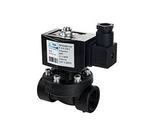 FSA Electroválvula plástico PA6 3/4" 230V AC 0-6 bar NBR normalmente cerrada