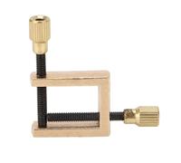 FSAKLPXOV Abrazadera para grietas de violín, clip cuadrado de latón de doble tornillo, abrazadera profesional para violín, agarre ajustable para reparación de violín y viola, abrazadera de