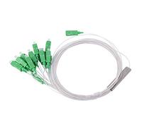 FSAKLPXOV Divisor de fibra óptica de microfibra 1x16, divisor PLC de modo único SC/, divisor óptico de baja pérdida de inserción para instalaciones domésticas FTTH y redes LAN de fibra,
