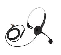 FSAKLPXOV H360-3.5VA Auricular Monaural con Cancelación de Ruido, Auriculares con Cable para Conexión de 3,5 mm, Ajuste de Volumen y Micrófono HD, Ideal para Centros de Atención al Cliente