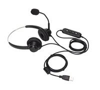 FSAKLPXOV H360D - USB - 3 Binaural USB Business Headset, Noise - Cancelling Mic, Volume & Mic Mute Controls, Adjustable Headband, Soft Ear Cushions, for Home Office, Call Centers and