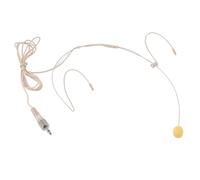 FSAKLPXOV Micrófono de Diadema con Sonido Claro, micrófono de Diadema Doble para Colocar sobre la Oreja, diseño portátil liviano con Enchufe de 3,5 mm, micrófono omnidireccional para