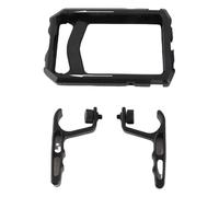 FSAKLPXOV Phone Cage Aluminum Alloy Smartphone Video Rig with 2 Handles, 1/4" Screw Port and Cold Shoe Interface, for Live Streaming, Media Interviews, Vlogging and Outdoor