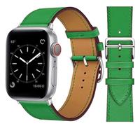 Fsavlroy Correa de Reloj Compatible con Apple Watch 40mm 41mm 42mm 44mm 45mm 46mm 49mm Correas de Repuesto de Cuero Genuino Pulsera para iWatch Serie 11 10 9 8 7 6 5 4 SE Hombres Mujeres