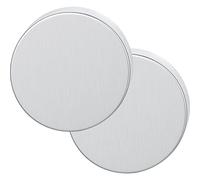 FSB 0 12 1735 00000 6204 ASL 12173500000-Roseta de Cilindro Ciego (Roseta Redonda, atornillada, Acero Inoxidable Mate), Plata