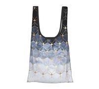 FSCEV Blue Hexagons And Diamonds - Bolsa de la compra reutilizable para comestibles, organizador de carrito multiusos