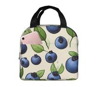 FSCEV Blueberry Pattern03 - Bolsa de almuerzo de mano, bolsa bento para pícnic, bolsa de compras