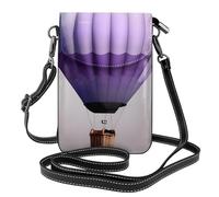 FSCEV Bolso bandolera pequeño para teléfono celular, diseño de globo aerostático, color lavanda
