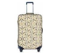 FSCEV Coffee and Sweets Sugar Trolley - Funda protectora para maleta de viaje de negocios, 18-32 pulgadas, White, XL