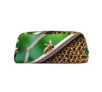 FSCEV Estuche para lápices, cosméticos, oficina, almacenamiento diario, diseño de abejas, Silver, Talla única, Organizador de bolsas