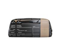 FSCEV Estuche para lápices de películas, estuche para cosméticos, bolsa de almacenamiento de oficina, bolsa de almacenamiento diario, Gold, Talla única, Organizador de bolsas