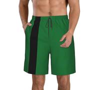 FSCEV Flag of The Sultanate of Delhi - Pantalones cortos de playa para hombre, natación, casual, suelto, surf, con bolsillos, secado rápido, blanco, 3XL corto