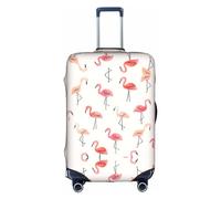 FSCEV Flamingo - Funda protectora para maleta, para viajes de negocios, de 45,7 a 81,3 cm, White, XL