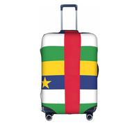 FSCEV Funda protectora para maleta, diseño de bandera de África Central, para viajes de negocios, de 18 a 32 pulgadas, White, XL