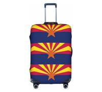 FSCEV Funda protectora para maleta, diseño de bandera del estado de Arizona, para viajes de negocios, de 45,7 a 81,3 cm, White, S