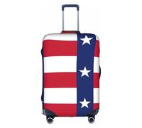 FSCEV Funda protectora para maleta, diseño de bandera del estado de Texas, para viajes de negocios, de 45,7 a 81,3 cm, White, S