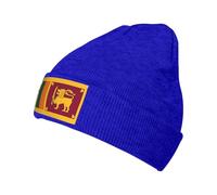 FSCEV Gorro de punto con la bandera de Sri Lanka, ligero y cálido, clásico con puños, gorro cálido y elegante para invierno, azul, Talla única