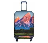 FSCEV Grand Teton National Park - Funda protectora para maleta, para viajes de negocios, equipaje de 45,7 a 81,3 cm, White, L