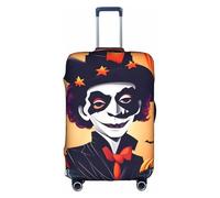 FSCEV Happy Halloween - Funda protectora para maleta, para viajes de negocios, de 18 a 32 pulgadas, blanco, L