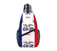 FSCEV Iowa State Flag - Bolsa cruzada en el pecho con hombro en diagonal, para senderismo, casual, para hombres y mujeres