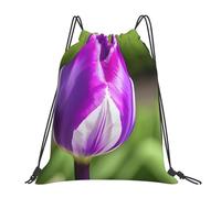 FSCEV Morado Tulip - Bolsa de gimnasio con cordón, mochila de ocio, diario, senderismo, viaje
