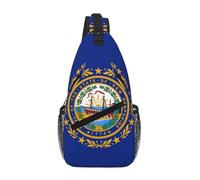 FSCEV New Hampshire State Flag - Bolsa cruzada en el pecho con hombro diagonal, para senderismo, casual, para hombres y mujeres