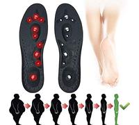 FSCLJ Plantilla magnética con piedra energética, plantillas ortopédicas para zapatos de masaje, fascitis plantar, alivio del dolor del arco del arco, pérdida de peso, fácil de cortar