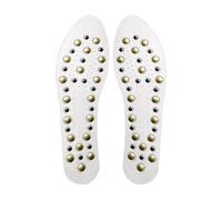 FSCLJ Plantillas magnéticas para hombres y mujeres, almohadillas ortopédicas, plantillas de zapatos de masaje, absorción de golpes, transpirable, soporte de arco, acupuntura de masaje