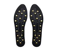 FSCLJ Plantillas magnéticas para hombres y mujeres, almohadillas ortopédicas, plantillas de zapatos de masaje, absorción de golpes, transpirable, soporte de arco, acupuntura de masaje