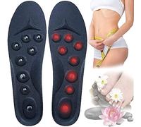FSCLJ Plantillas para zapatos de masaje, plantillas antiplantas, plantillas magnéticas, plantillas de masaje para pies planos, fascitis plantar