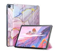 FSCOVER Funda para Lenovo M10 3rd Gen 10.1 pulgadas 2022 (TB328FU/TB328XU), delgada luz soporte duro cáscara tableta, funda de tableta automática, despertar/dormir, rosa mármol