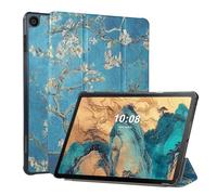 FSCOVER Funda para Lenovo Tab M10 Gen 3 2022 (TB-328FU TB-328XU), 10.1 pulgadas con cubierta trasera de PC, funda inteligente delgada, flor