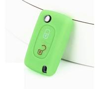 FSDGJZDFG Funda de Silicona con 2 Botones para Llave de Coche, con Tapa y Mando a Distancia, para Citroën C2, C3, C4, C8 para Peugeot 308, 207, 307, 3008 y 5008.