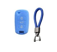 FSDGJZDFG Funda de Silicona para Llave de Coche, Llavero, para Hyundai Elantra Accent I20 I30 Ix20 Ix35, Kia Sportage Rio3 Soul Optima Ceed Pro K5 K2