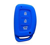 FSDGJZDFG Funda de Silicona para Llave de Coche, para Hyundai Ioniq 2021 Tucson 2017 2018 Santa Fe Sonata I10 Creta, Llavero con Tapa.