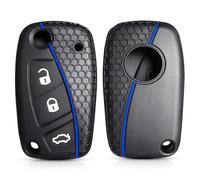 FSDGJZDFG Funda de Silicona para Llave de para Fiat Panda Idea Stilo Ducato Bravo 500 Doblo Grande Punto Bravo Minibus Linea Mando a Distancia de 3 Botones