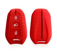 FSDGJZDFG Funda de Silicona para Llavero de para Citroën C4, C3, C5, C6, DS3, DS5, DS6 para Peugeot 508 (2008, 3008, 308, e-208, 2021 y 2022).