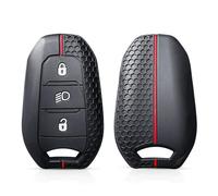 FSDGJZDFG Funda de Silicona para Llavero de para Citroën C4, C3, C5, C6, DS3, DS5, DS6 para Peugeot 508 (2008, 3008, 308, e-208, 2021 y 2022).
