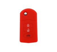 FSDGJZDFG Funda de Silicona para Mazda 2, Demio 3, 5, 6, M5, CX7, CX9, RX8, MX5, MPV, Llavero con 3 Botones y Tapa para Mando a Distancia.