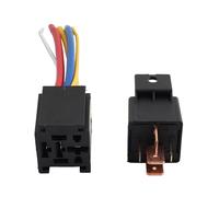 FSFYUK 5 Pins Heavy Duty 80A Relays Accessory Power Starter Relay Switch 1 Pc For Electric water Pumps, For Trunk solenoids, Horns Metal Black